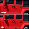 X AUTOHAUX 5pcs Car Door Handle Insert Decorative Strip Trim