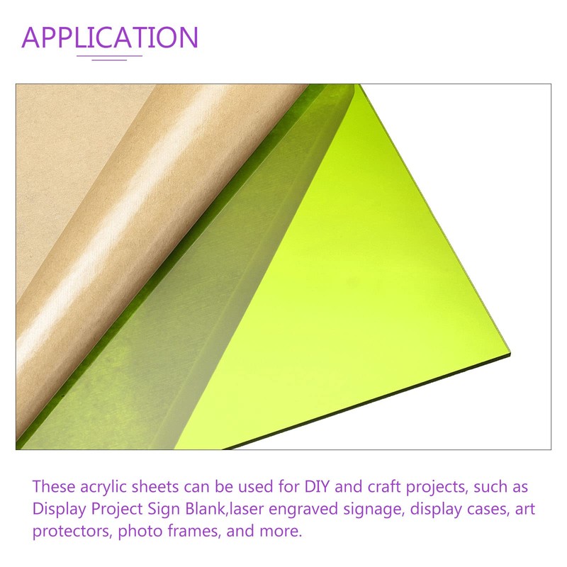DMiotech 12"x12" 3mm Thick PMMA Acrylic Sheet for Craft Projects,