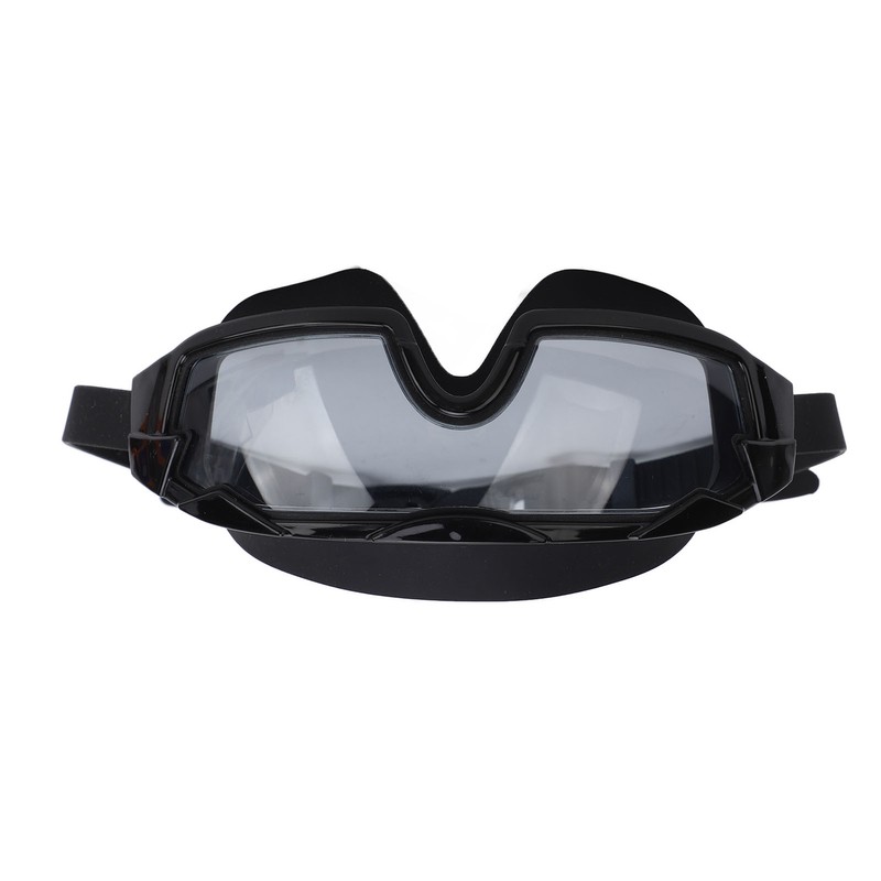 Swim Goggles with Earplugs PC Silicone Clear Lens Wide View