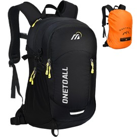 ONETOALL Theft-Proof Hiking Backpack Women's 20L, Lightweight Daypack Men's Small, Waterproof Bicycle Backpack with Back Ventilation for Hiking, Day Tour, Cycling, Travel, Commuting, Only 500 g