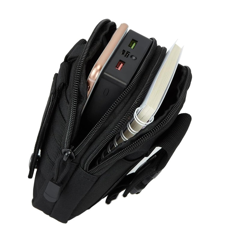 ChasCoCo Multi-functional Pouch, Belt Pouch, Large Capacity, Hip Bag, Fanny