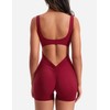 YEOREO One Piece Workout Jumpsuits for Women Backless Tummy Control