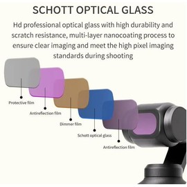 Coyktonty Osmo Pocket 3 Filter,Lens Filter Kit for DJI Pocket 3,Waterproof Magnetic Design (UV+CPL+ND8 16 32 64 256 1000+NDPL 32/64+Star+Night)