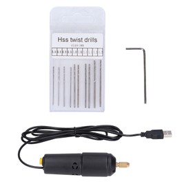 USB Mini Electric Drill High Speed Steel ABS Iron Micro Electric Handheld Drills for ResinWithout US Plug