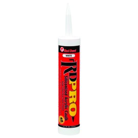 Red Devil 09060I12 RD Pro New Construction Grade Siliconized Acrylic Caulk, 10.1 Ounce, White, 12 Pack