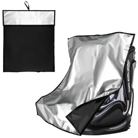 Sedrick Child Seat, Heat Shielding Cover/Insulation Material, For Protection Against Heat (Silver / Beige Thick), Sunshade, For Cars, UV Protection, Summer Protection, Universal Size Approx. 39.4 x
