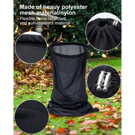 WAUGODD Wood Chipper Shredder Bag - Extra Large 24" x 48" Leaf Mulcher Shredder Collection Bag for Troy Bilt Wood Slicer Splitter Chipper Lawn Machine Universal Parts