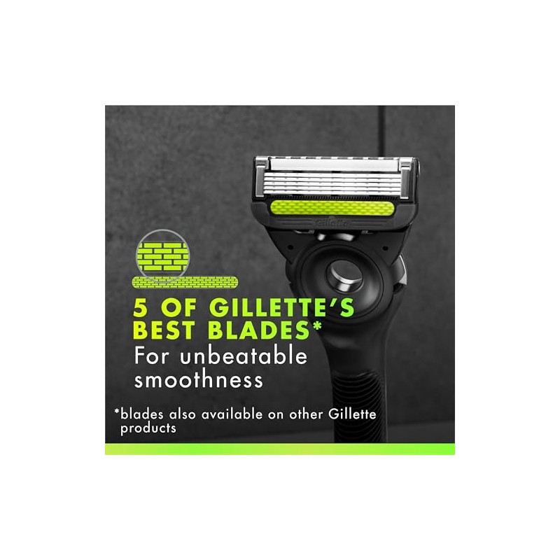 GilletteLabs Razor Blades for Men, Pack of 10, Includes Key