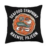 Haemul Pajeon Asian Food Foodie Korean Savory Pancake Throw Pillow