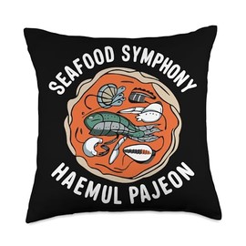 Haemul Pajeon Asian Food Foodie Korean Savory Pancake Throw Pillow