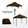 Wonwon Gazebo Replacement Canopy Top Cover 10X12 Double Tiered Canopy