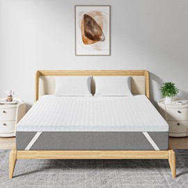 Maxzzz Mattress Topper Queen Size, 3 Inch Gel Memory Foam Mattress Topper with Cover Pressure Relief Soft Bed Topper, Non-Slip Design with Removable & Washable Cover, CertiPUR-US and Oeko-TEX
