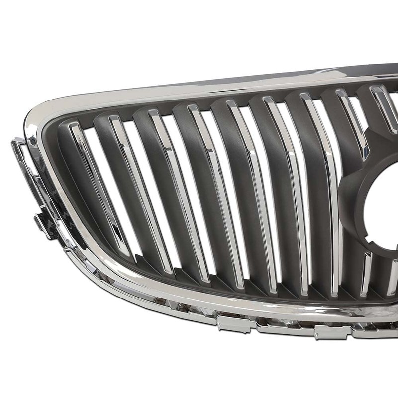 CHEDA Front Bumper Upper Grille Assembly Chrome Replacement Compatible with