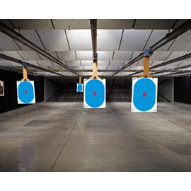Ascentor Recruit Shooting Target - Single Zone - Large Size 18 x 24 - Pack of 25 - Blue