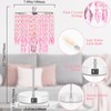 Boncoo Pink Crystal Lamps, Touch Control Crystal Table Lamp with
