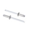 sourcing map Blind Rivets 304 Stainless Steel 4mm Diameter 10mm