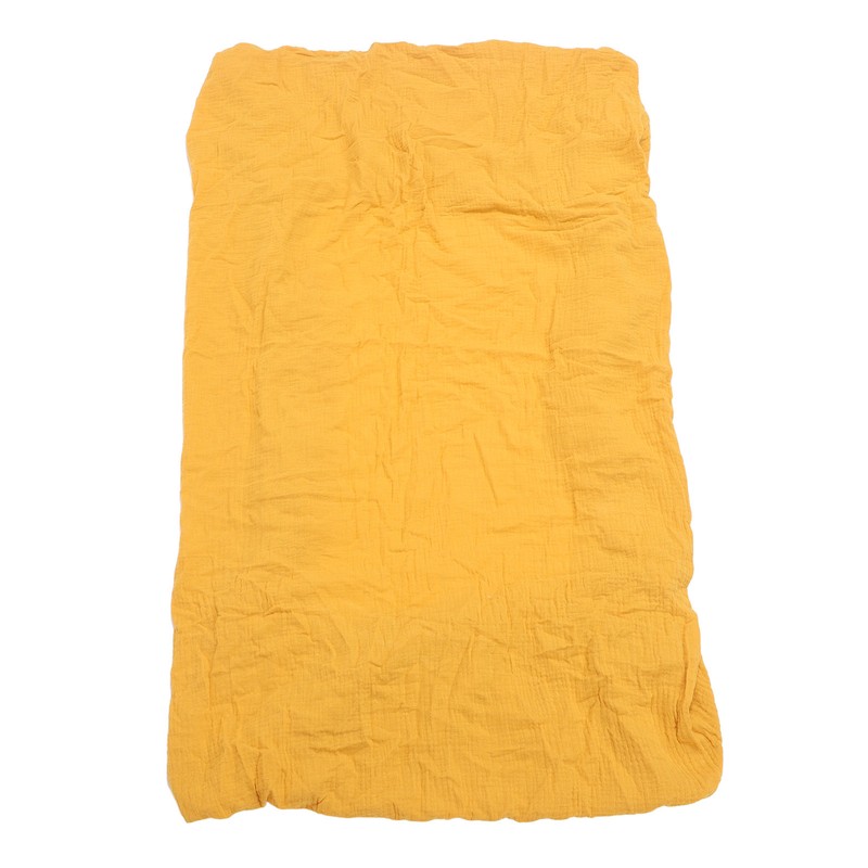 Fitted Crib Sheet Full Cotton Crinkle Fabric Soft Breathable Comfortable
