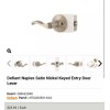 Defiant Defiant Naples Satin Nickel Keyed Entry Door Lever