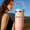 NebkDask Insulated Stainless Steel Bottle with 2-in-1 Straw and Spout