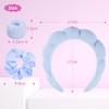 WD&CD Conjunto de Diadema para Lavado de Cara y Maquillaje,