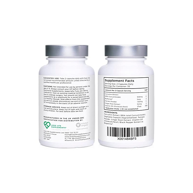 Curcumin 95 Advanced by LLS | High Strength Curcumin (the