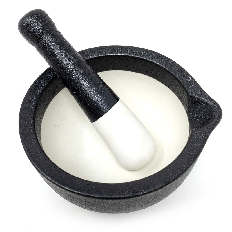 Norpro Mortar and Pestle, 4.88" x 4.5" x 2.5", Black