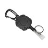 2 PCS Retractable Key Chain High Resiliency 31.5in Frosted Shell