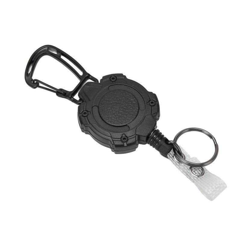 2 PCS Retractable Key Chain High Resiliency 31.5in Frosted Shell