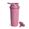SmartShake Reforce Rosa Botella Mezcladora de Acero Inoxidable 900 ml,
