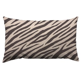 Orythyra Decorative Cushion Covers 30 x 50 cm Brown Zebra Stripe Pillow Case Cushion Cover for Outdoor Patio Garden Blench Living Room Sofa Farmhouse Decor Rustic Linen 12x20 Inch