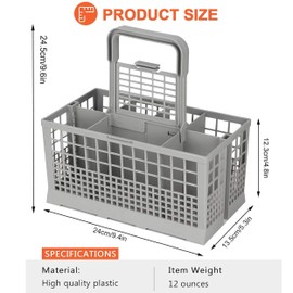 ALINK Universal Dishwasher Cutlery Basket 24 x 13.5 cm for Bosch 00093046 Suitable for Many Standard Dishwashers such as Bauknecht Siemens Gorenje AEG Privileg Robust Design for Clean Cutlery