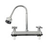LOVIVER RV Kitchen Faucet Two Handle RV Bathroom Sink Faucet