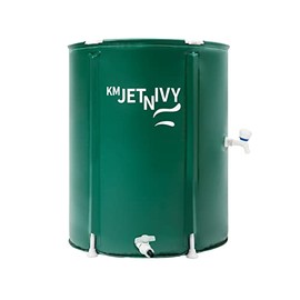 KMJETNIVY Rain Barrel 50G Anti-Collapse Collapsible Rainwater Collection System,Portable Water Storage Tank,Garden Water Catcher