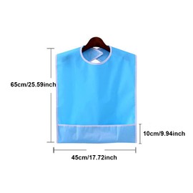 Adult Bib, Waterproof Dining Bib Elderly Men Women Mealtime Bib, Washable Mealtime Bib Clothing Protector