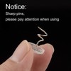 KUUQA Upholstery Twist Pins Clear Heads Bed Skirt Pin for