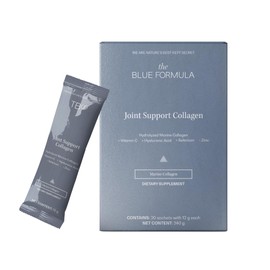 Joint Support Collagen - Colágeno Marino Hidrolizado en Péptidos con Ácido Hialurónico, Vitamina C, Zinc y Selenio, Sobres Individuales, 12 g por Porción - 20 Sobres, 240 g
