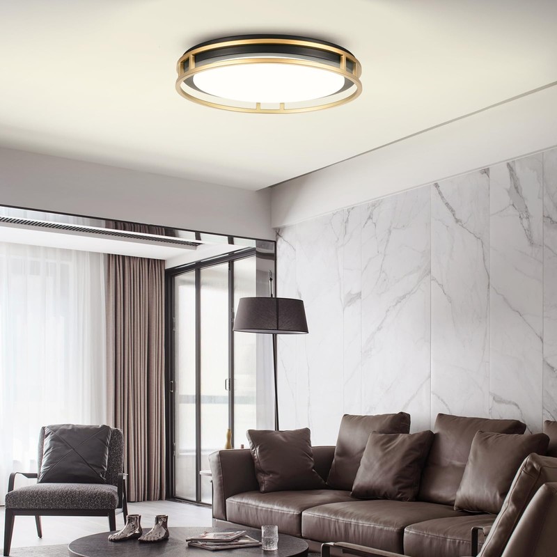 Flynix 13 Inch LED Flush Mount Ceiling Light Fixture, 26W,