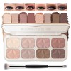 Noerrors Soft Mauve Neutral Naked Matte Eyeshadow Palette, Light Pink