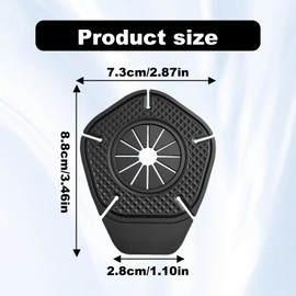 2PCS Car Wiper Arm Hole Protection Pad, Silicone Windshield Wiper Arm Hole Protector Dust Cover, Universal Windshield Wiper Hole Covers, Auto Exterior Accessories Universal for Most Vehicles (Black)