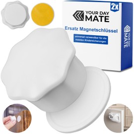 Replacement Magnetic Key for Child Lock, 2 Pack, White for Cupboard and Drawer Lock, Keys for Children Magnetic Lock, Cabinet Door Baby Safety Replacement Key, Cupboard Lock Magnet