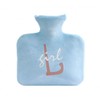 Insulation lettering hand warmer water bag thermal goods 800ml pouch blue