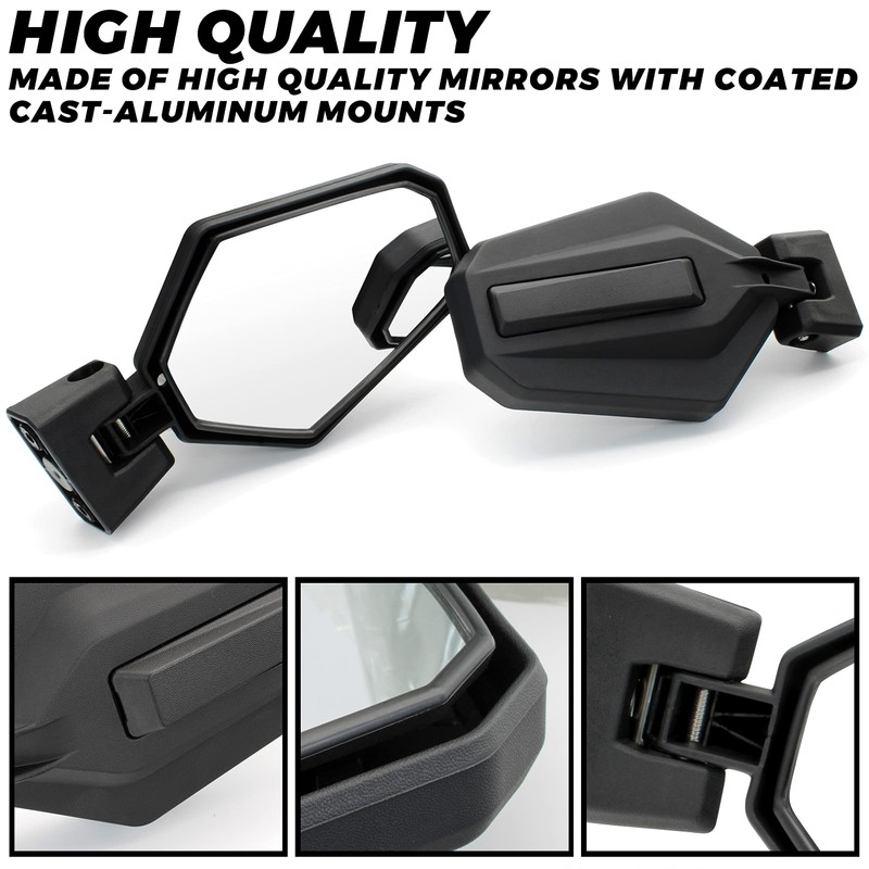 KATIMOTO Side Mirrors for Can Am Maverick Trail Sport Commander