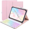 XCHYTECHER Universal Tablet Keyboard Case for 9.7",10.1",10.2",10.5",10.9",11" Tablets,7 Color Rainbow