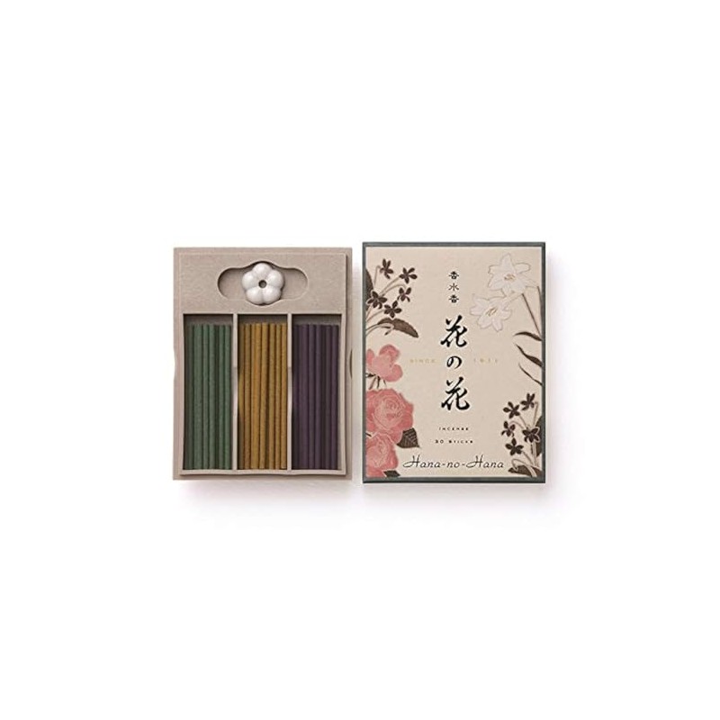 nippon kodo Hana-no-Hana Assortment 30 Sticks (Rose, Lily, & Violet),