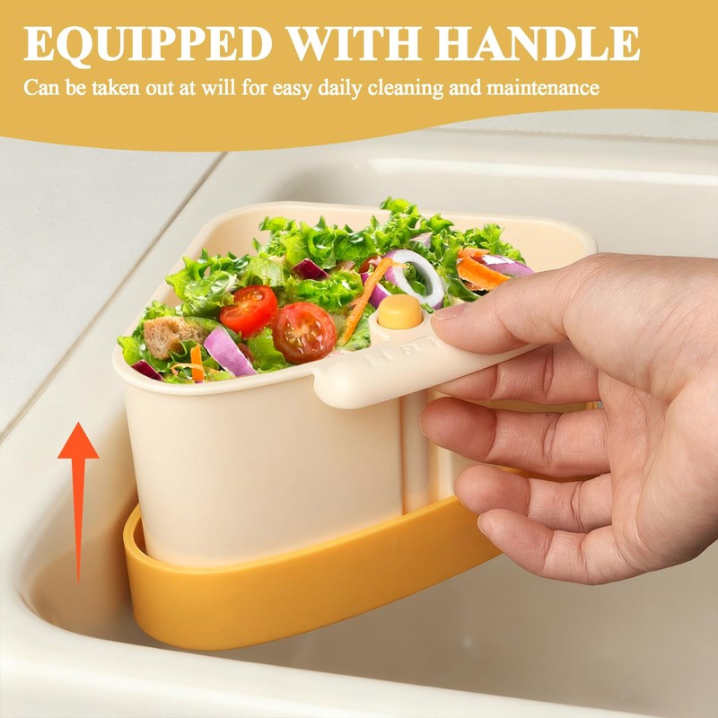 Plman Sink Strainer Basket, 2025 New Upgraded Suction Cup Sink