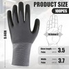 Cutecrop 100 Pairs Work Gloves Nitrile Coated for Men Warehouse