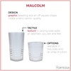 Fortessa Malcolm Double Old Fashioned Cocktail Glass 6 Pack, 11.5-Ounce,