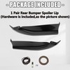 KUAFU Rear Bumper Lip Underbody Spoiler Splitter Compatible with 2016-2017