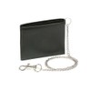 LEAS Slim/Thin Wallet with Chain, Genuine Leather, Black Chain-Series''