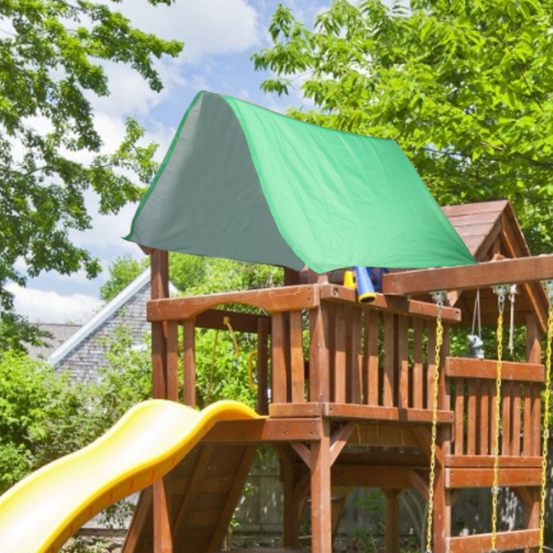 Outdoor Swing Canopy Playground Roof Canopy Waterproof Cover Replacement Tarp